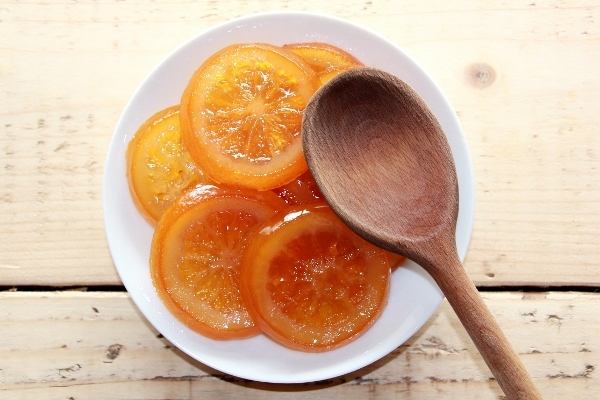 orange tranche confite bio