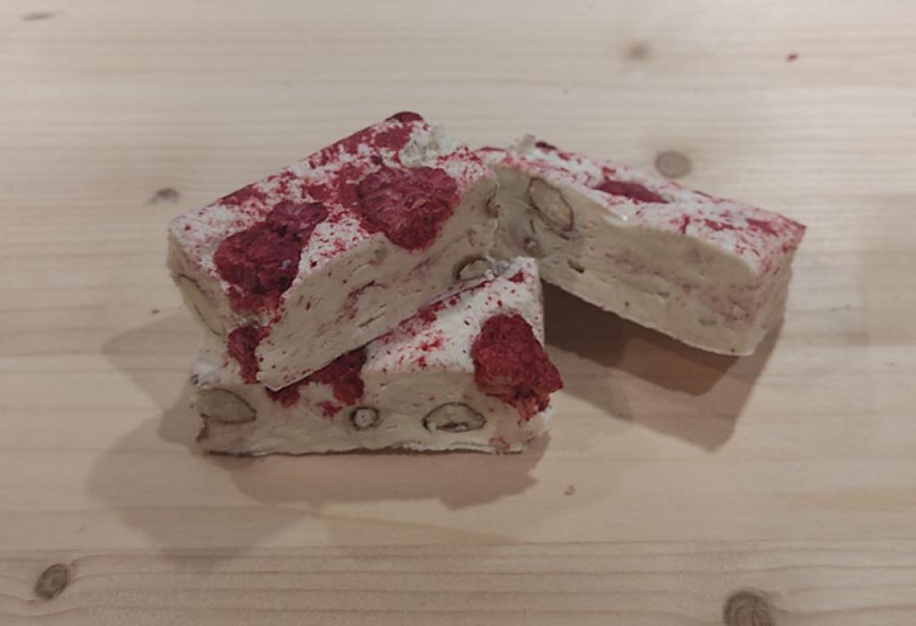 nougat aux framboises